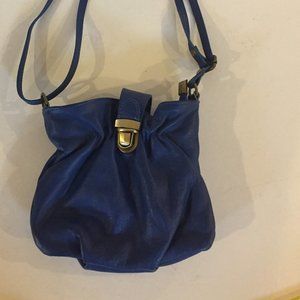 Unbranded, blue Italian leather mini purse